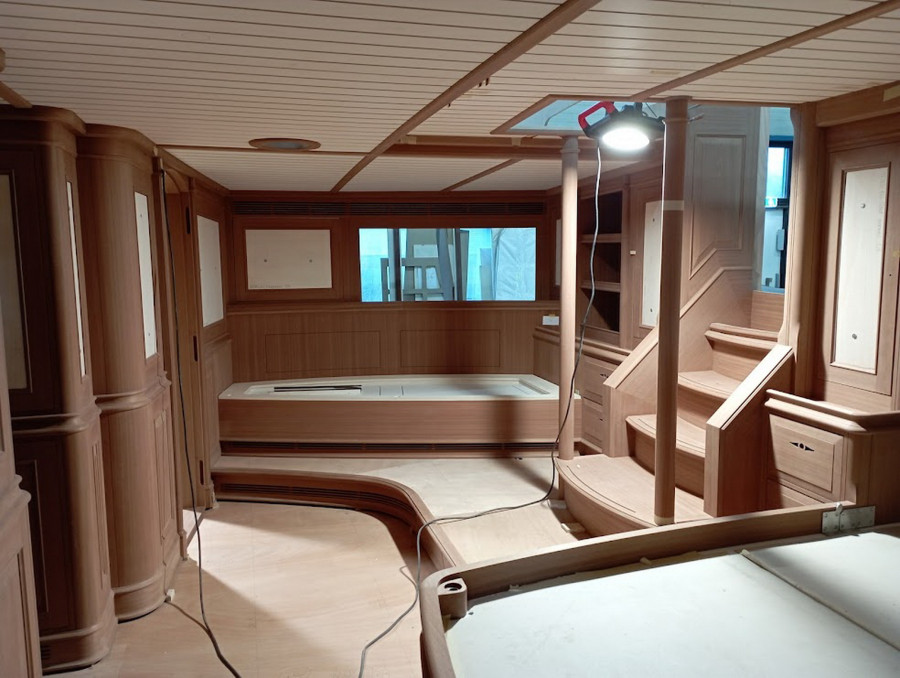 Athos interior during conversion by Huisfit photo by Wynne Projects 3 IMG 20220331 104459 resize