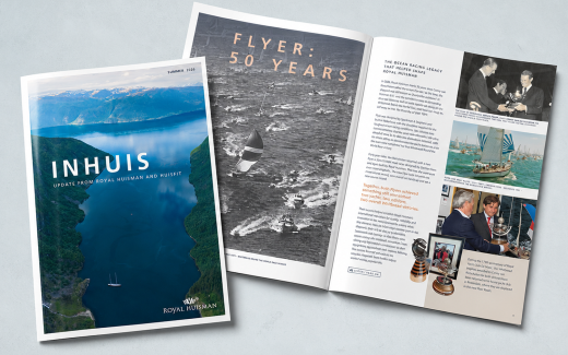 Cover and spread of INHUIS magazine, summer 2026 edition